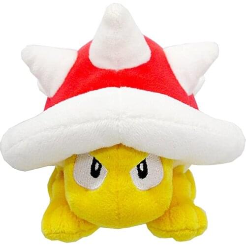 New Cute Classical Game Super Mario Spiny Plush 15CM Kids Stuffed Toys For Children Gifts