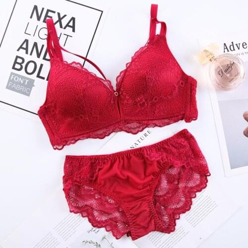 Black Lace Lingerie Set Women Plain Bra And Brief Sets Spring Sexy Underwear Lingerie Sets sexy bra sets Lenceria