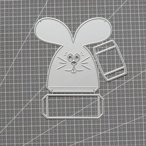 Rabbit Candy Box Metal Cutting Dies For Scrapbooking Embossing Decorative Crafts DIY Paper Cards New 2021