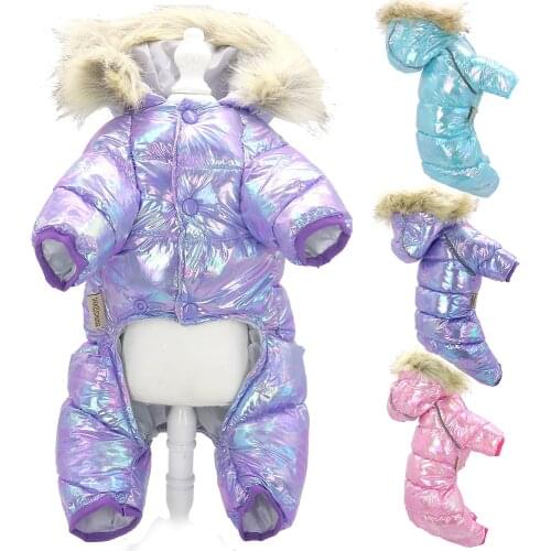 Thick Warm Clothes For Dogs Reflective Dog Clothes Coat Jacket Winter Warm Pet Clothing For Small Medium Dogs Chihuahua Bulldog