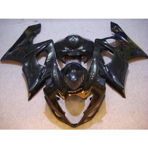 Custom race fairing kit for K5 2005 2006 gsxr 1000 kits 05 06 all full black motorcycle fairings D
