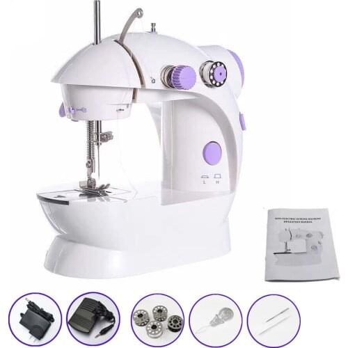 2019 Mini Portable Handheld sewing machines Stitch Sew needlework Cordless Clothes Fabrics Electrec Sewing Machine Stitch Set