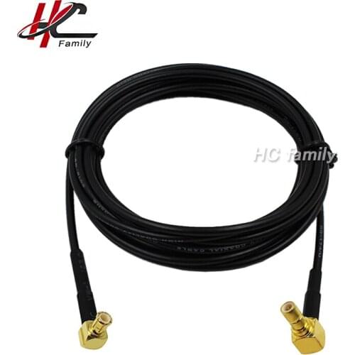 1m 39.5in right angle SMB male Connector To sma male Connector RG174 coax cable