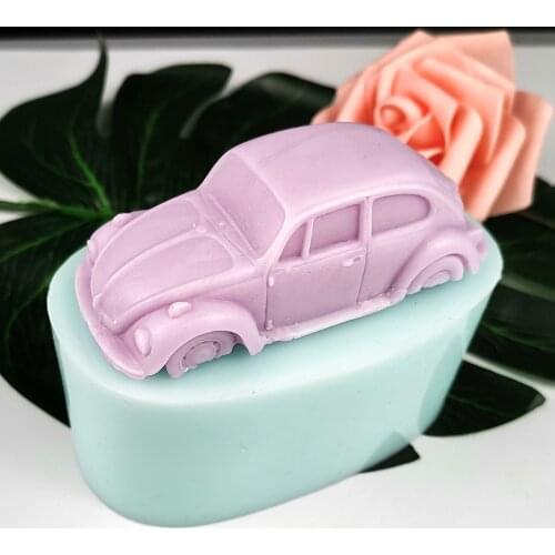 PRZY Toy Car Soap Molds Mould Silicone Car Soap Molds Fondant Handmade Mold Clay Resin Candle Mould