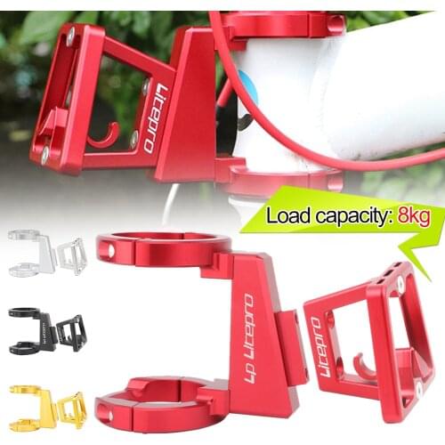 Folding Bike Front Carrier Basket Mounting Adapter Cycling Parts Aluminum Alloy Pig Nose Carrier Block