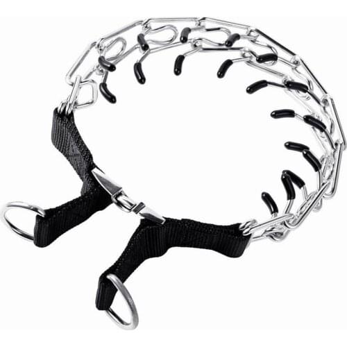 Dog Metal Prong Pinch Choke Dog Training Chain Pet Behavior Training Supplies Tactical Buckle Dog Pinch Neck Collar