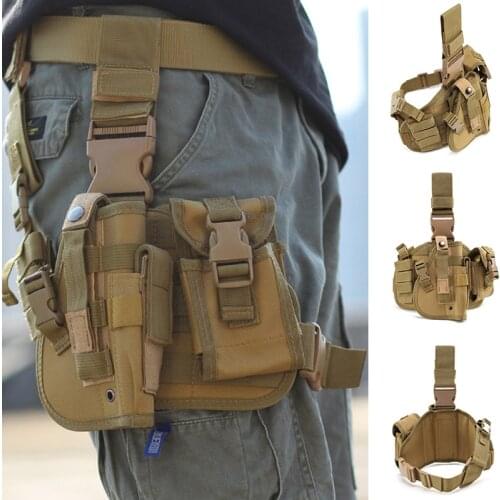 Tactical Drop Leg Holster Military Airspft Hunting Cs Combat Paintball Thigh Pistol Holsters Army Training Handgun Pouch Cases