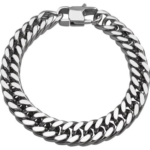 Titanium steel bracelet mens stainless steel bracelet jewelry new four-sided magic chain hot sale