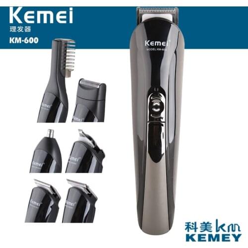 100-240V Kemei 6 in 1 Hair Trimmer Hair clipper Electric Shaver Beard Trimmer Shaving Machine Cutting Men Nose Trimmer