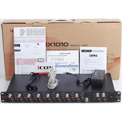 ICON Umix 1010 rack vst mountable external sound card USB 2.0 audio interface provides 10 Inputs and 10 Outputs