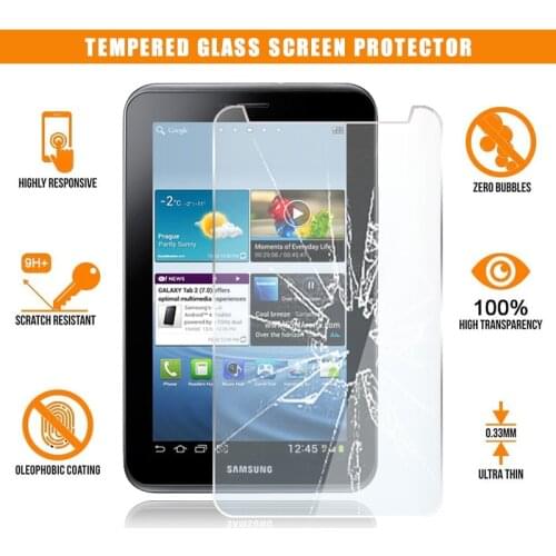 For Samsung Galaxy Tab 2 7.0 p3100 Tablet Tempered Glass Screen Protector Scratch Resistant Anti-fingerprint HD Clear Film Cover