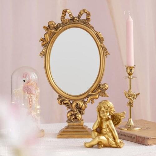 Make-up Mirror зеркало косметическое Home Decoration Ornaments декор дома European Style Retro Light Luxury Creative Mirrors
