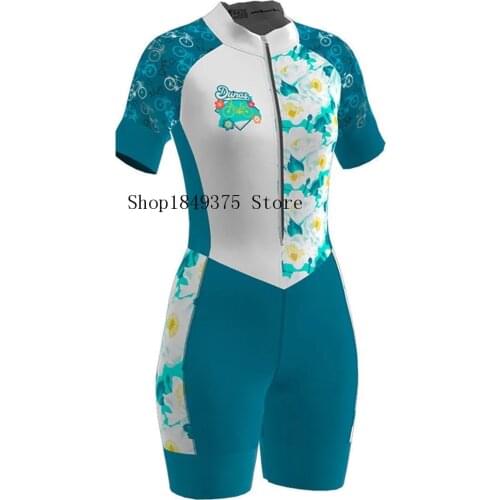 MACAQUINHO Feminino Monkey Rosa Ropa Ciclismo MANGA CURTA Team Triathlon Suit Cycling Jersey Skinsuit Jumpsuit Maillot Cycling