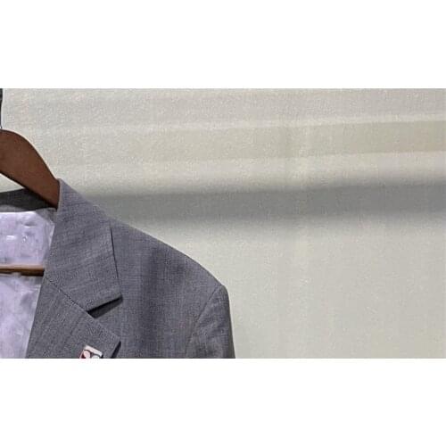 Women Suit Jacket Coat Or Shorts Herringbone Badge Blazer Coat 2021 Autumn Winter Lady Single Breasted Long Sleeve Outwear Tops