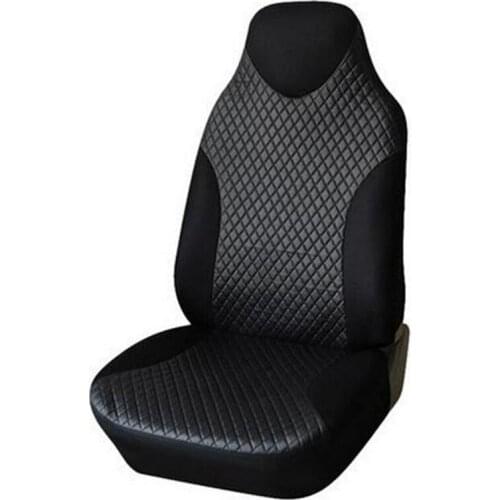 2pcs PU Leather Car Seat Cover Universal Fits Non Detachable Headrest Car Styling Car Seat Protector For Toyota VW Honda