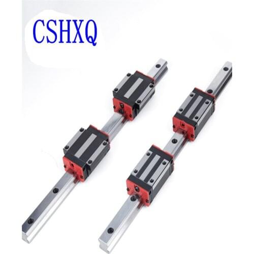 2PCS HGR30 Square Linear Guide Rail L800mm+4PCS Linear Block Carriage Hgh30ca or Flang hgw30cc For CNC Part