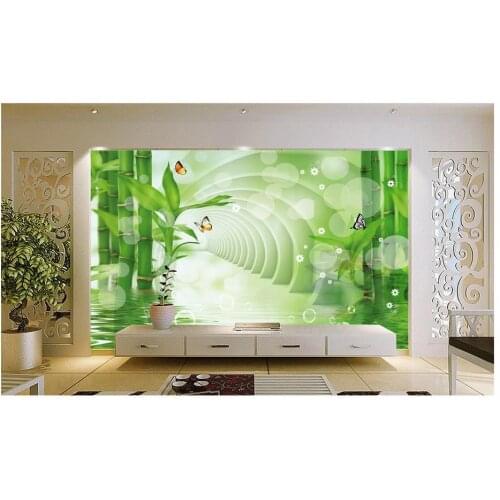 3D wallpaper for walls 3 d custom 3d murals wallpaper Impression water bamboo background wall paper living room wall decor