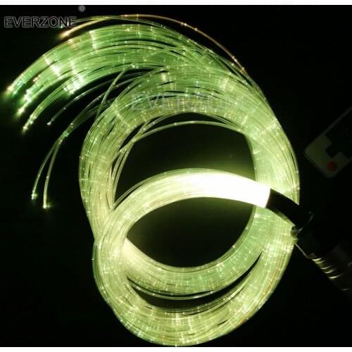 40pcs 3*0.75mm 2m Sensory Sparkle Optic Fiber Light Kit with 3W LED Light Source RF Remote Controller