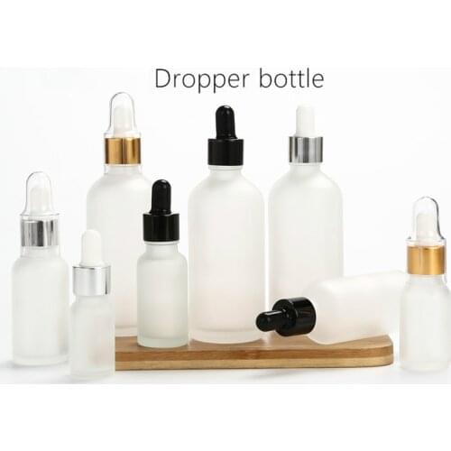 5ml 10ml 15ml 20ml 30ml 50ml 100ml Frost Glass Dropper Bottle Empty Cosmetic Packaging Container Vials Essential Oil Bottles