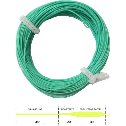 Aventik Blue Color Fly Weight Forward Intermediate Trout Fly Line With Welded Loop 95FT For Fly Fishing Best Fishing line L
