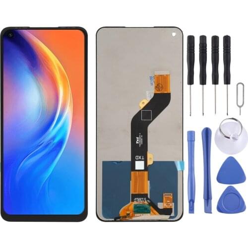 IPartsBuy for Tecno Spark 6 KE7 LCD Screen and Digitizer Full Assembly