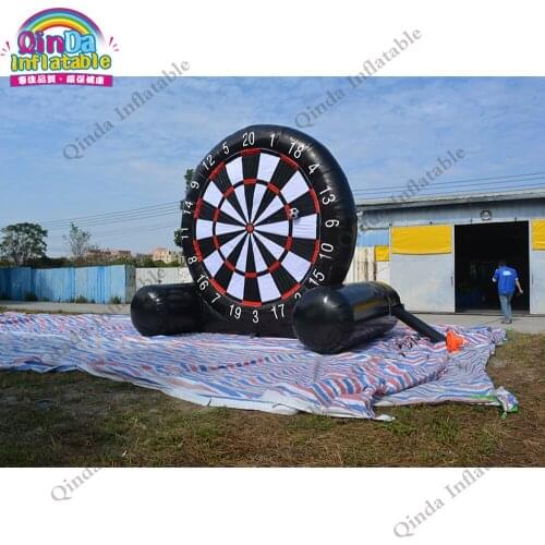 China factory inflatable soccer dartboard 3.6M height inflatable foot darts for kids and adults