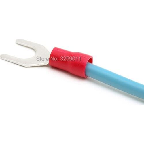 20PCS SV5.5-4 12-10 AWG Spade Pre-Insulating Electrical Crimp Terminal block TYPE TU-JUK U-type Cold-pressed Fork Wire Connector