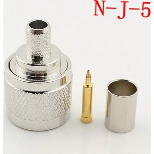10pcs/lot N Connector N-Type Male Connector RF Coaxial Connector RF Coaxial Adapter N-50J-5 for Mobile Booster