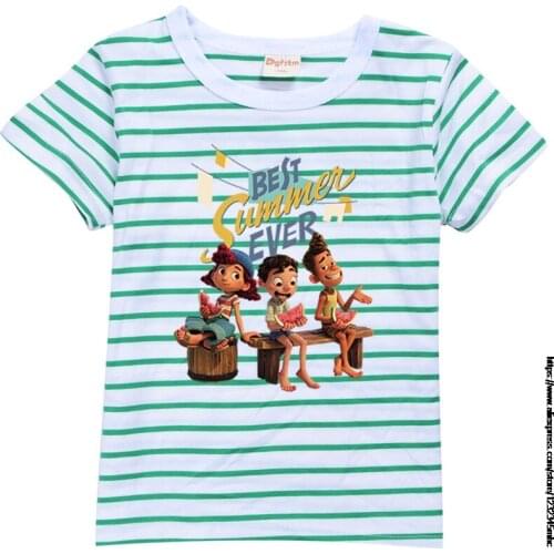 Summer New luca kids clothes girls T-shirts Boys Girls T-Shirt Print childrens Clothes baby boy clothes Toddler Tops 2-16Y