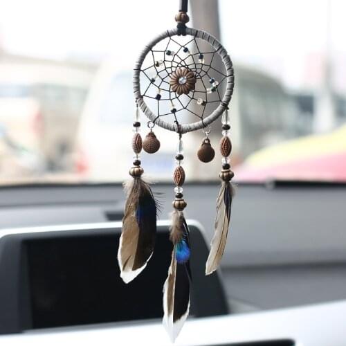 Dream Catcher Car Interior Home Feather Handmade Dreamcatcher Hanging Decoration