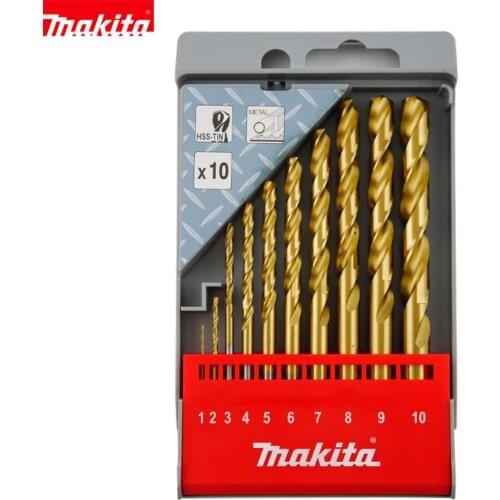 Genuine Drill Impact Drill Coated Use Titanium Gold Metal Twist Drill Bits With Mixed Set 10PCS Kits