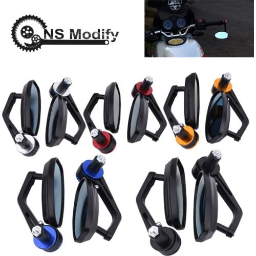 NS Modify 7/8" 22mm Universal Motocycle Rearview Mirrors Rear View Motor Handlebar End Mirror Racer Mirrior High Quality