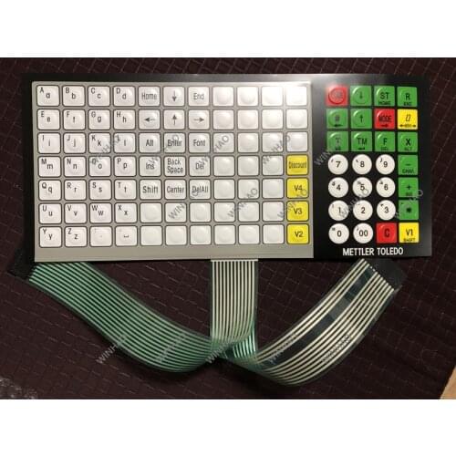 Original new english keyboard film key strengthen edition for toledo 3650 3600 8442 tiger p8442 scale