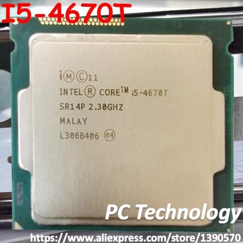 Original Intel core I5-4670T CPU 2.30GHz 6M 45W 22nm LGA1150 Quad-core Desktop I5 4670T processor Free shipping