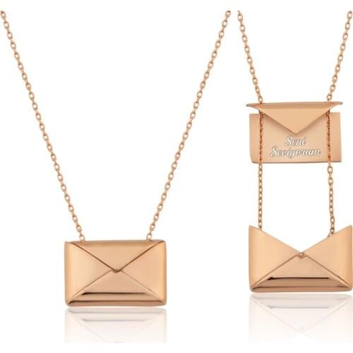 Name Post Silver Letter Necklace DN53