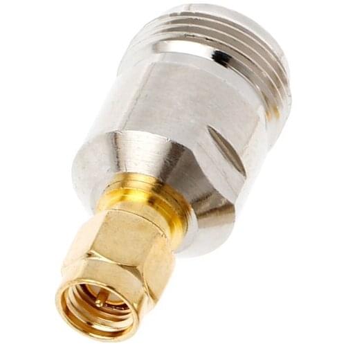 Female Jack to SMA Male Plug RF Coax Adapter Convertor Straight Nickel Plated