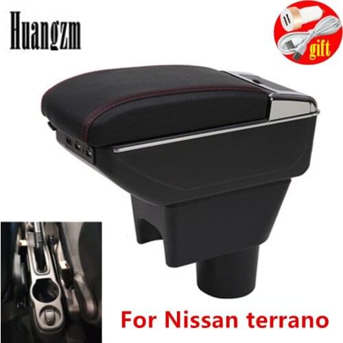 Armrest box For Nissan terrano Terrano 3 Dual layer central Store content box car modification accessories Russian version
