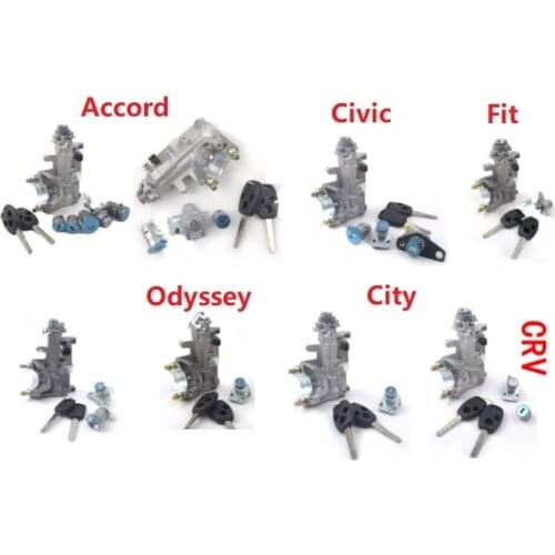 Full Car Lock Core For Honda Accord Civic Fit CRV City Central Control Door Lock Left Front Door Key