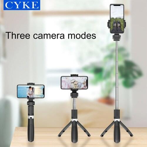 CYKE L01s Android Wireless Bluetooths Selfie Stick Smartphone Tripod Stretch Stabilizershutter Remote For Iphone 12 Pro Max