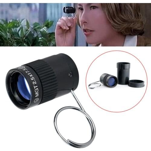 Brand New Subminiature Mini Monocular Telescope 2.5X17.5HD High Power Pocket Key Chain Telescope for Outdoor Hiking Camping