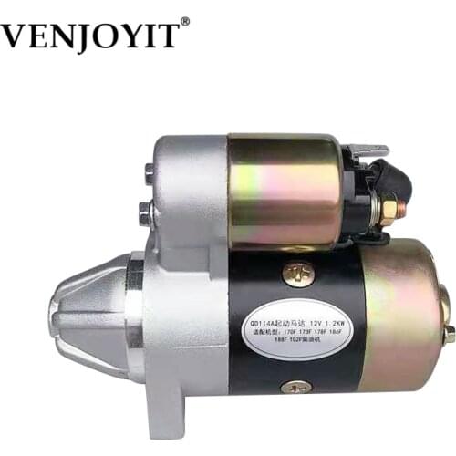 Diesel Engine Start Motor Pump Electric Starter Generator Set Motor Starter 12V 1.2KW QD114A Y Diesel Engine Start Motor Pump E
