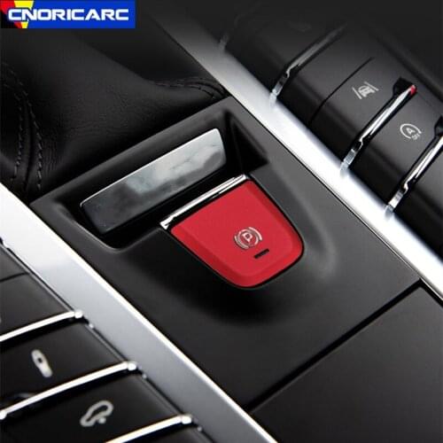 Car Styling Electronic Handbrake P Buttons Sequins Decoration Sticker Trim For Porsche Macan 2014-2018 Interior Accessories