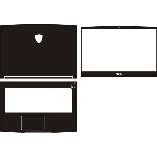 Laptop Carbon fiber Vinyl Skin Sticker Cover For MSI GF63 GF65 15.6"