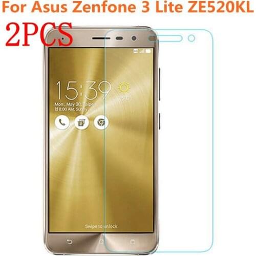 2PCS Tempered Glass For Asus Zenfone 3 Lite Screen Protector protective film For ZE520KL 5.2 inch Glass
