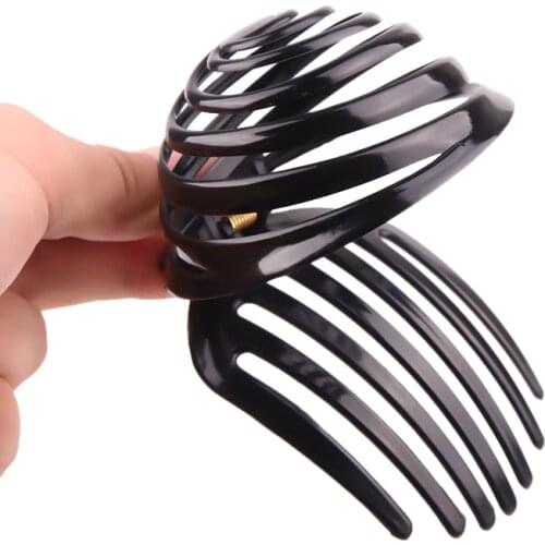 Black Spiral Hair Claw Clip for Women Accessories Plastic Crab Claws Clips Hairclip Hairpins Clamp Fashion Lady Headwear Gifts