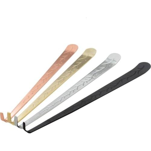 100pcs Stainless Steel Hook Carved Patterns Put Out Extinguish Wick Dipper Candle Snuffer Tool SN3406