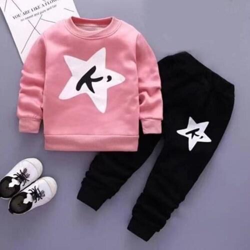 2020 Boys Clothing Sets Autumn and Spring Long Sleeve Tops + Pants Girls Clothes Kids Casual Letter Suit Children Cartoon Set