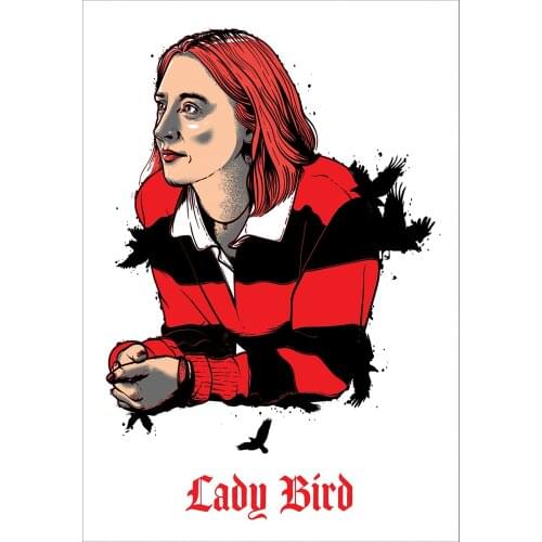 24style Choose Lady Bird Movie retro Art Film Print Silk Poster Home Wall Decor 24x36inch