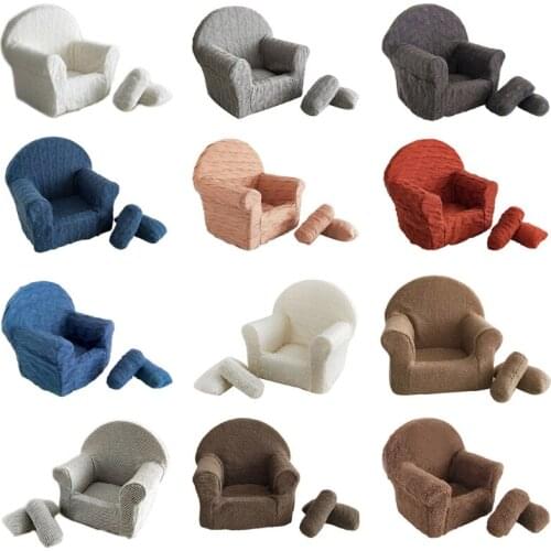 3 Pcs/set Newborn Baby Posing Mini Sofa Arm Chair Pillows Infants Photography Props Poser Photo Accessories