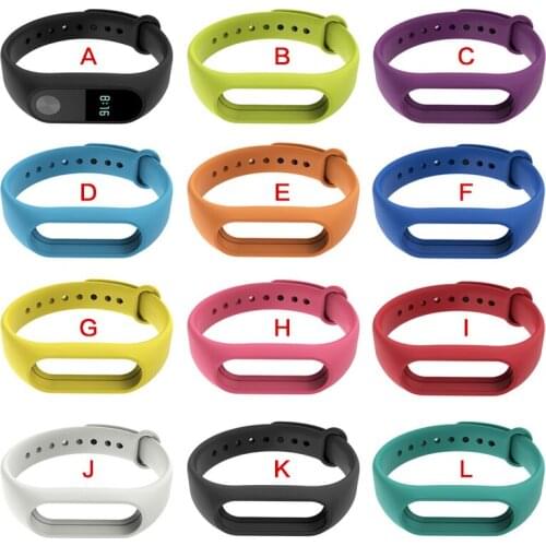 50pcs Xiaomi Mi Band 2 Strap Miband 2 Silicone Strap Bracelet Replacement Wristband Smart Band Accessories Reemplazo Pulsera